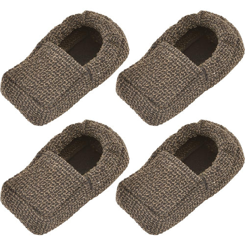 Nova 4 Pcs Heavy Duty Walker Ski Glide Covers Replacement For Indoor Outdoor