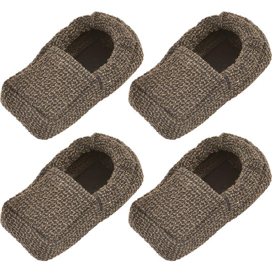 Nova 4 Pcs Heavy Duty Walker Ski Glide Covers Replacement For Indoor Outdoor