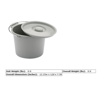 Nova Commode Replacement Bucket With Lid