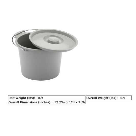 Nova Commode Replacement Bucket With Lid