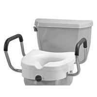 Nova 5" Raised Toilet Seat With Arms - White