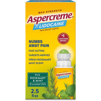 Aspercreme Lidocaine With Essential Oils Rosemary Mint