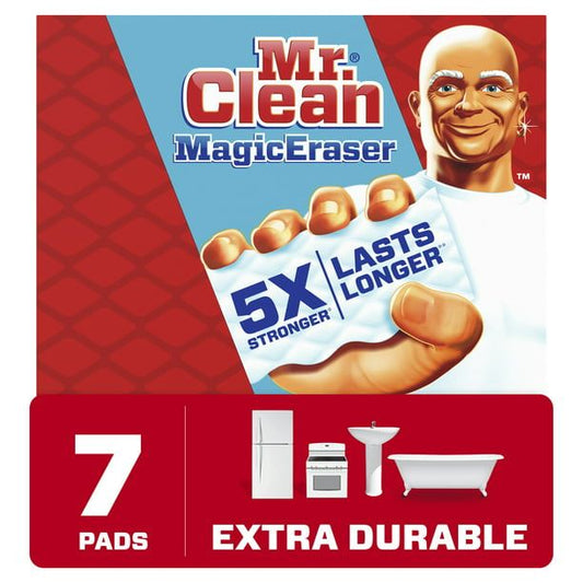 Mr. Clean Magic Eraser Extra Durable All-Purpose Cleaning Pads with Durafoam, 7 Ct EasyOptionXY LLC