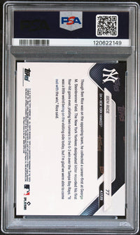 Graded 2025 Topps Now Ben Rice #77 Gold Foil /50 Rookie RC Baseball Card PSA 8 Near Mint