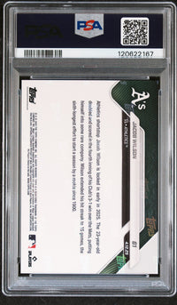 Graded 2025 Topps Now Jacob Wilson #61 Black Foil /10 Rookie RC Baseball Card PSA 9 Mint