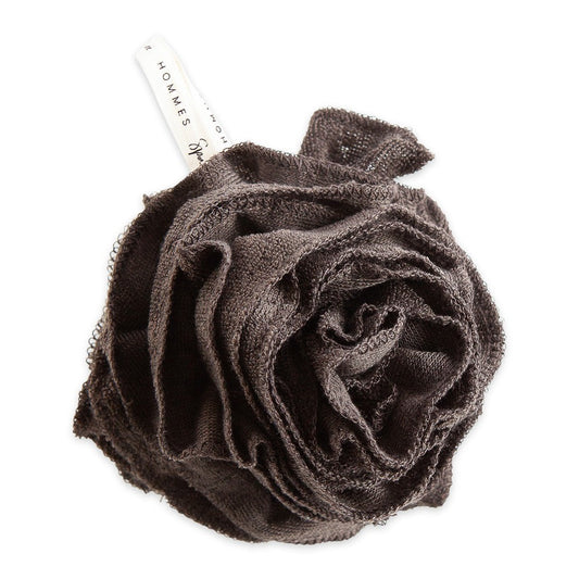 Urbana Spa Prive Men's Bamboo Charcoal Collection, Shower Pouf