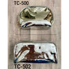 Kingsley Silver Metal Travel Cosmetic Makeup Organizer Bag TC-502
