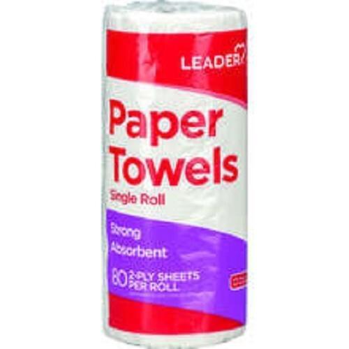Leader Strong Paper Towels Single Roll, 80 2-Py Sheets