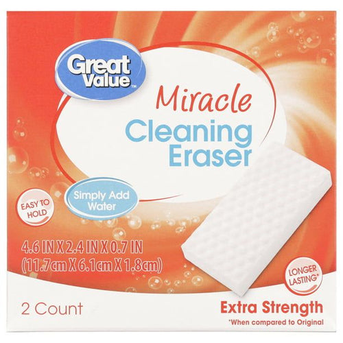 Great Value Extra Strength Miracle Cleaning Eraser, 2 Count EasyOptionXY LLC