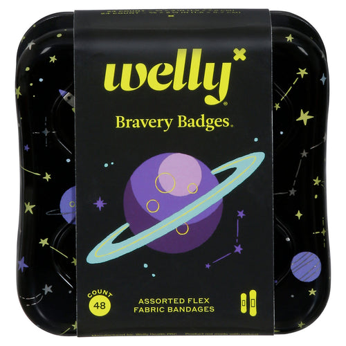 Welly Flex Fabric Bandages Space - 48ct
