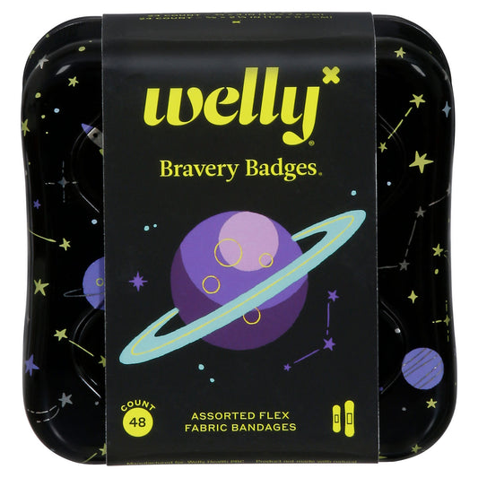 Welly Flex Fabric Bandages Space - 48ct
