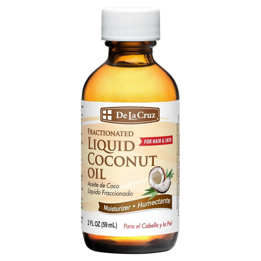 DLC Laboratories Inc. De La Cruz Fractionated Liquid Coconut Oil 2 Fl Oz (59 mL)