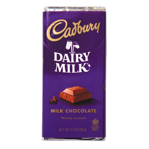 Cadbury Dairy Milk Chocolate 3.5 Oz Bar 14 ct