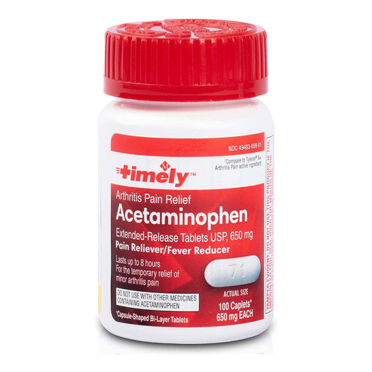Time-Cap Labs Timely Acetaminophen 650 Mg, 100 Caplets