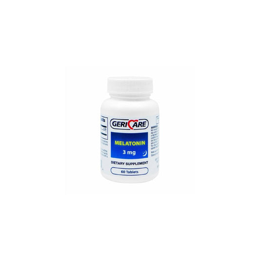 McKesson Geri-Care Melatonin Supplement, 3 Mg Tablet, 60 Count Per Bottle, #864-06-GCP