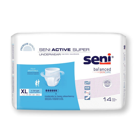 Seni Active Super Disposable Underwear Pull On With Tear Away Seams X-Large S-X