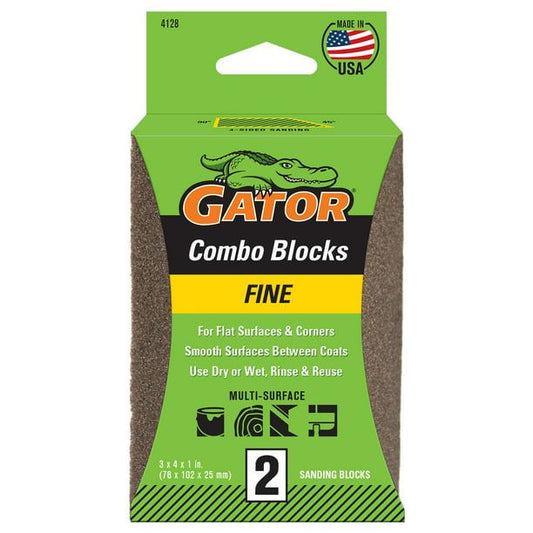 Gator 2-5/8x4 Angled Sponge Fine, 2 Pack EasyOptionXY LLC