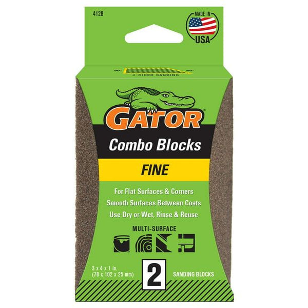 Gator 2-5/8x4 Angled Sponge Fine, 2 Pack EasyOptionXY LLC