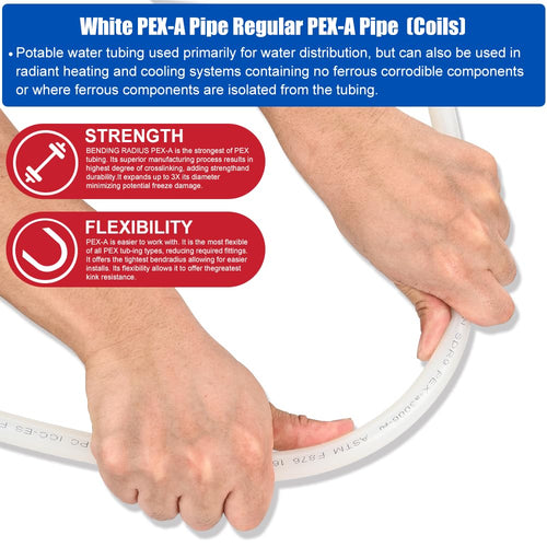 3/4" 300ft PEX-A Pipe (White & Cutter)
