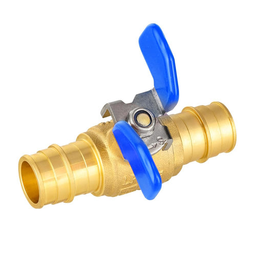 3/4" PEX-A Expansion Butterfly Ball Valve, Blue (Lead Free) Plumbingsell