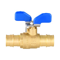 3/4" PEX-A Expansion Butterfly Ball Valve, Blue (Lead Free) Plumbingsell