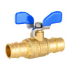 3/4" PEX-A Expansion Butterfly Ball Valve, Blue (Lead Free) Plumbingsell