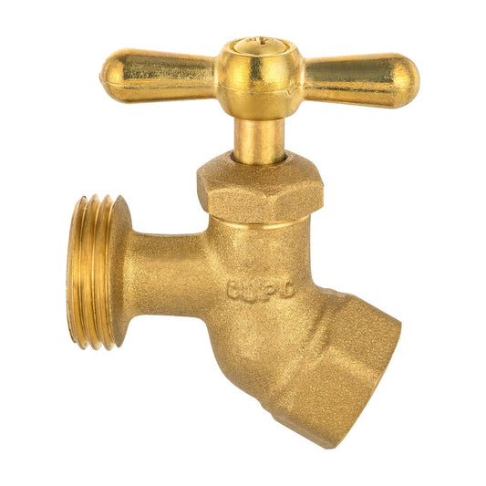 3/4" FIP x 3/4" MHT Brass No-Kink Hose Bibb (Lead Free) Plumbingsell