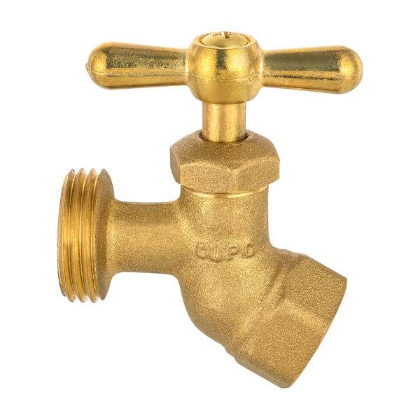 3/4" FIP x 3/4" MHT Brass No-Kink Hose Bibb (Lead Free) Plumbingsell