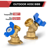 3/4" FIP x 3/4" MHT Outlet, 1/4 Turn Sillcock