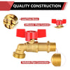 3/4" MIP x 3/4" MHT Brass Hose Bibb (Lead Free)