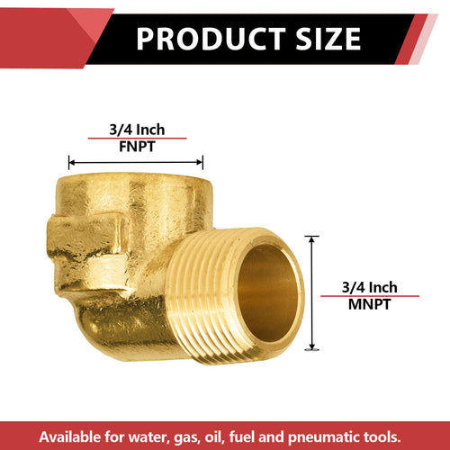 3/4" MNPT X FNPT Elbow