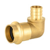 3/4" Press x 3/4" PEX Crimp Brass Elbow (Lead Free) Plumbingsell