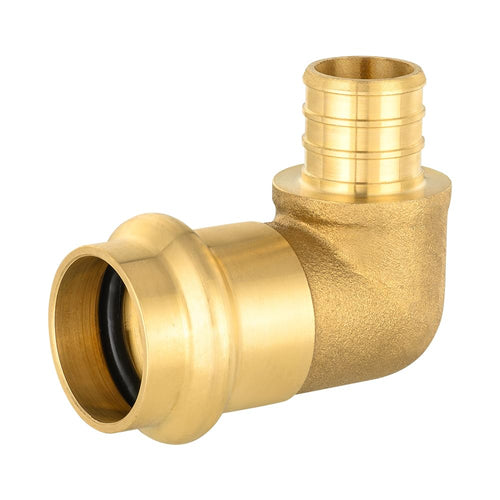 3/4" Press x 3/4" PEX Crimp Brass Elbow (Lead Free) Plumbingsell