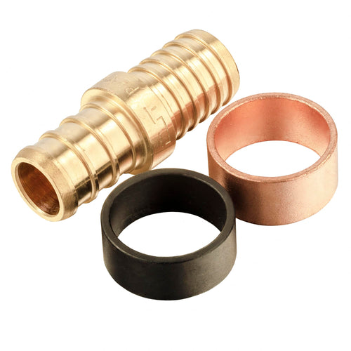 PEX-B Crimp 3/4-Inch Pex x 3/4-Inch PB Transition Brass Pex Coupling (Lead Free)