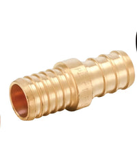 PEX-B Crimp 3/4-Inch Pex x 3/4-Inch PB Transition Brass Pex Coupling (Lead Free)