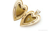 Antique GF Rose Etched Sterling Silver Heart Picture Locket Pendant