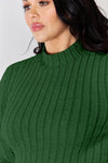 Basic Bae Full Size Ribbed Mock Neck Long Sleeve T-Shirt