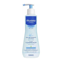 Mustela Cleansing Water, No Rinse, Face and Diaper Area, Normal Skin 10.14 Oz