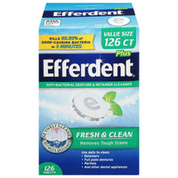 Efferdent® Minty Fresh & Clean Dental Appliance Cleanser Tablet, 126 EA