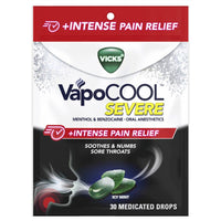 Vicks® VapoCool™ Severe Medicated Cough Drops – Wintergreen