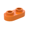 1×2 Rounded Plate w/ Open Stud – Pack of 10 – Brick-Compatible – Choose Color