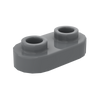 1×2 Rounded Plate w/ Open Stud – Pack of 10 – Brick-Compatible – Choose Color