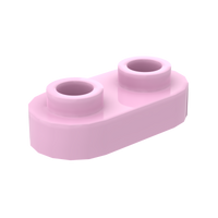1×2 Rounded Plate w/ Open Stud – Pack of 10 – Brick-Compatible – Choose Color