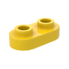 1×2 Rounded Plate w/ Open Stud – Pack of 10 – Brick-Compatible – Choose Color