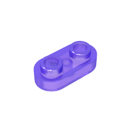 1×2 Rounded Plate w/ Open Stud – Pack of 10 – Brick-Compatible – Choose Color