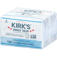 Kirk's Original Fresh Scent Gentle Castile Soap, 4 Ct EasyOptionXY LLC