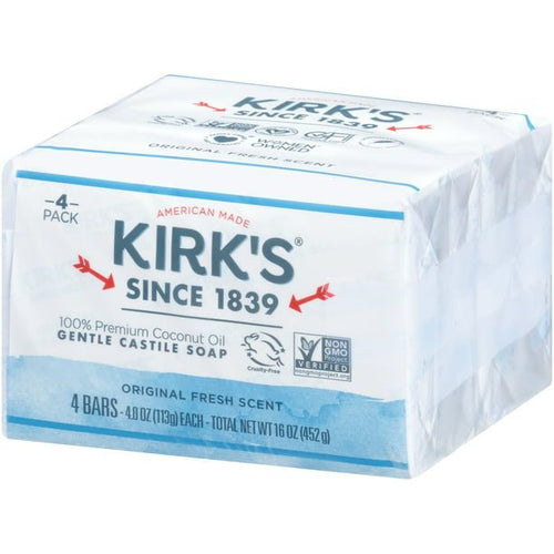 Kirk's Original Fresh Scent Gentle Castile Soap, 4 Ct EasyOptionXY LLC