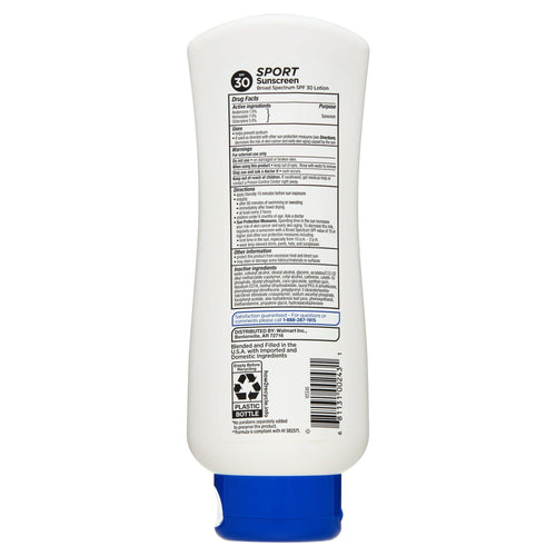 Equate Sport Broad Spectrum Sunscreen Lotion, SPF 30, 8 fl oz EasyOptionXY LLC