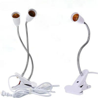 360° Flexible LED Grow Light with E27 Base, Clip-On Gooseneck & Switch