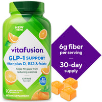 Vitafusion GLP-1 Support Fiber Plus Vitamins D, B12, And Folate